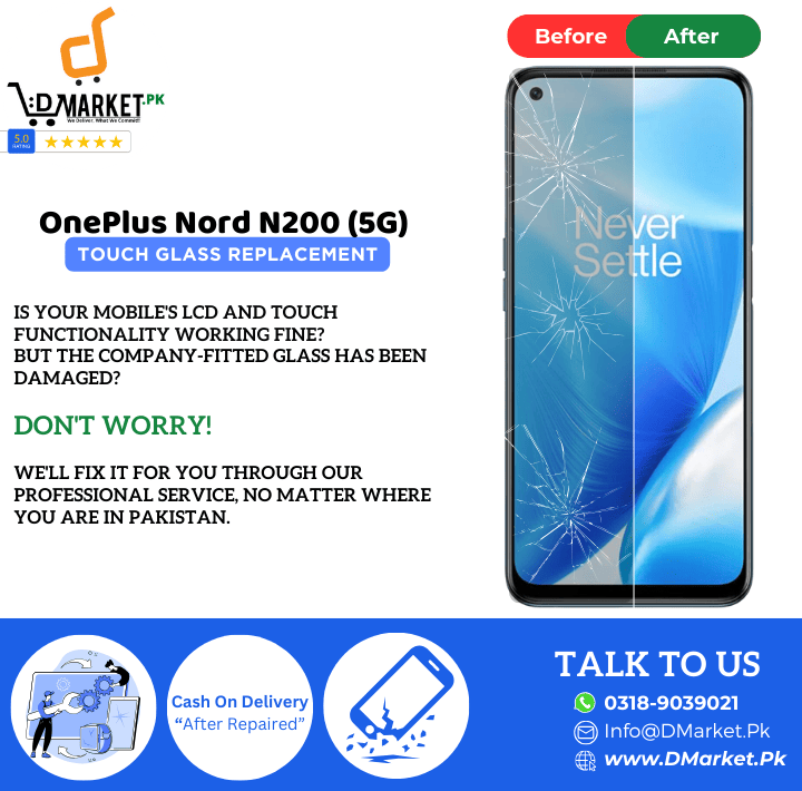 OnePlus Nord N200 5G Touch Glass Repair Cost