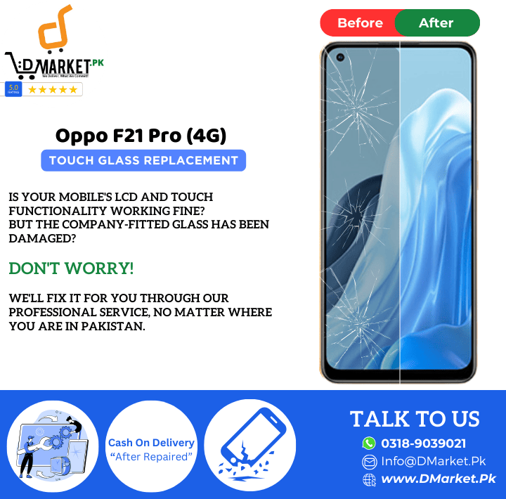 Oppo F21 Pro 4G Touch Glass Repair Cost