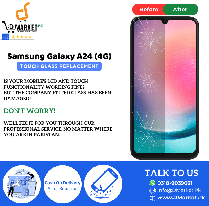 Samsung Galaxy A24 4G Touch Glass Repair Cost