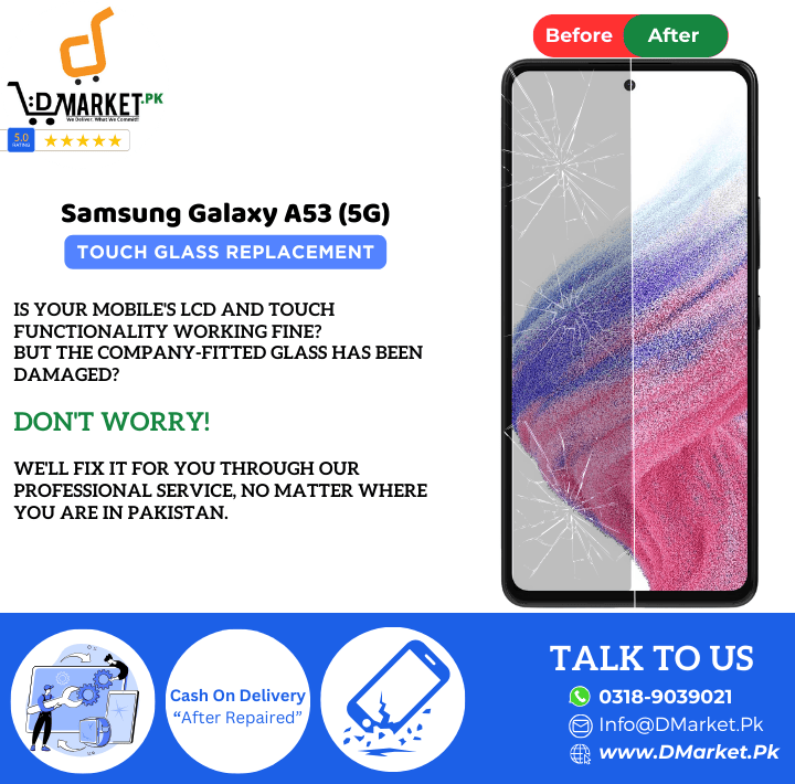 Samsung Galaxy A53 5G Touch Glass Repair Cost