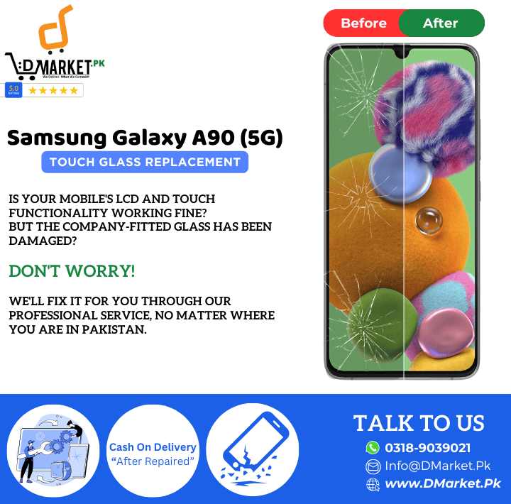 Samsung Galaxy A90 5G Touch Glass Repair Cost