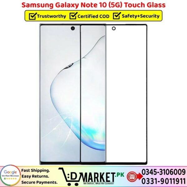 Samsung Galaxy Note 10 5G Touch Glass Price In Pakistan