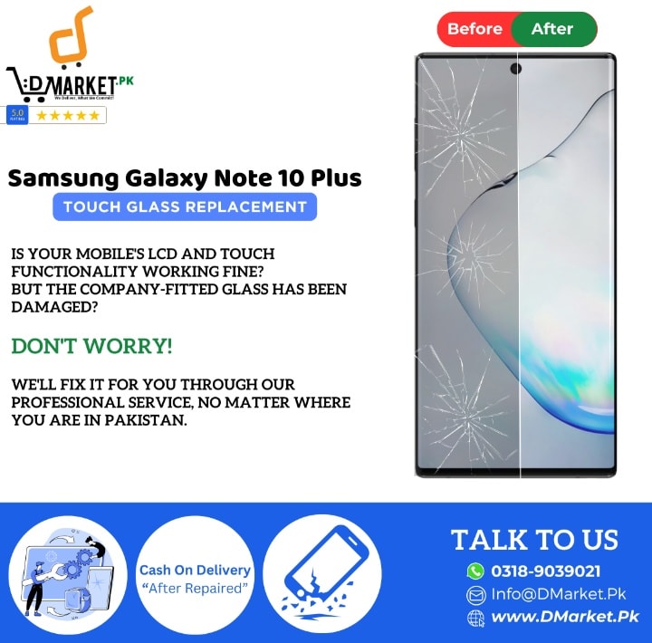 Samsung Galaxy Note 10 Plus Touch Glass Repair Cost