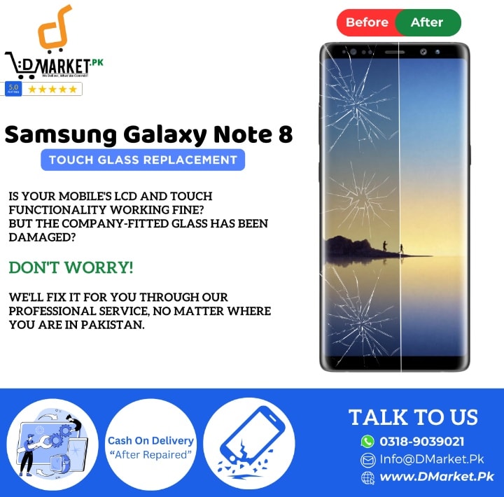 Samsung Galaxy Note 8 Touch Glass Repair Cost