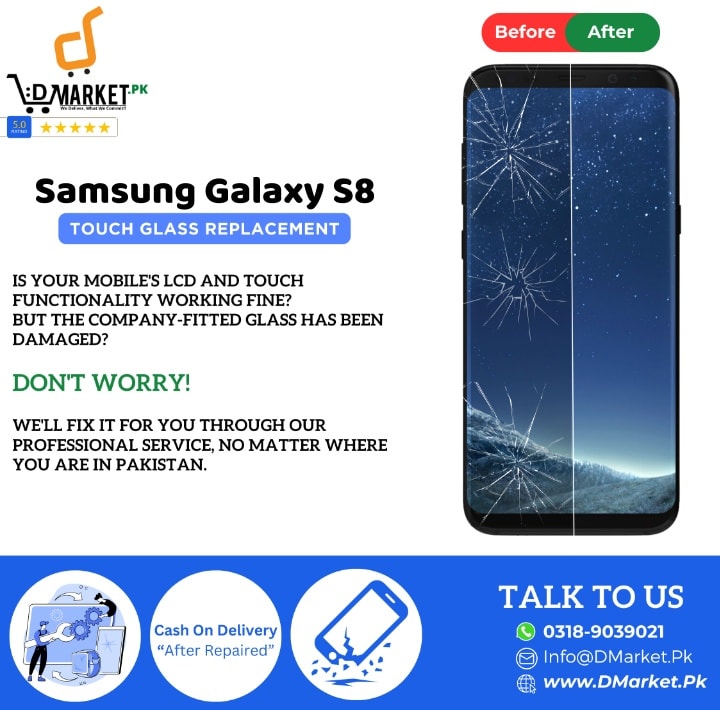 Samsung Galaxy S8 Touch Glass Repair Cost