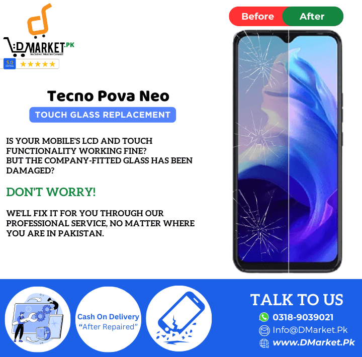 Tecno Pova Neo Touch Glass Repair Cost