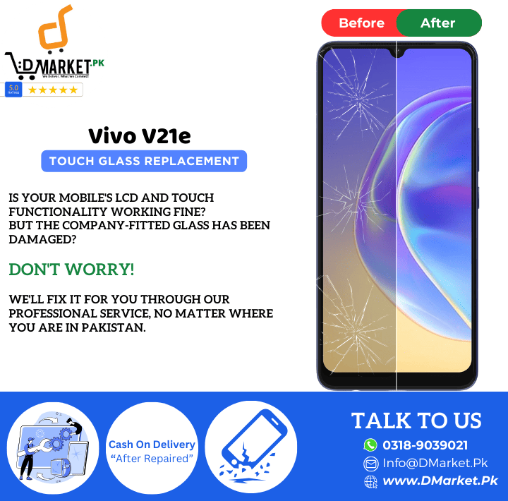 Vivo V21e Touch Glass Repair Cost