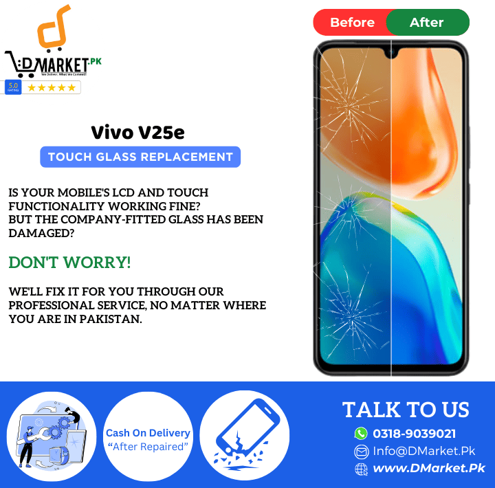 Vivo V25e Touch Glass Repair Cost