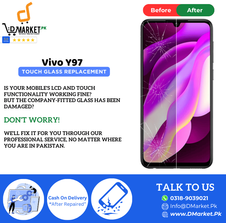 Vivo Y97 Touch Glass Repair Cost