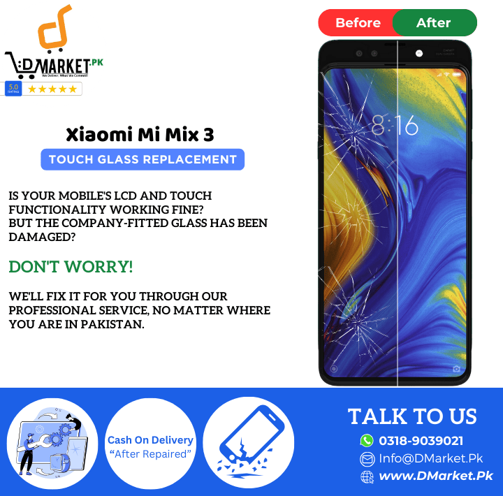 Xiaomi Mi Mix 3 Touch Glass Repair Cost