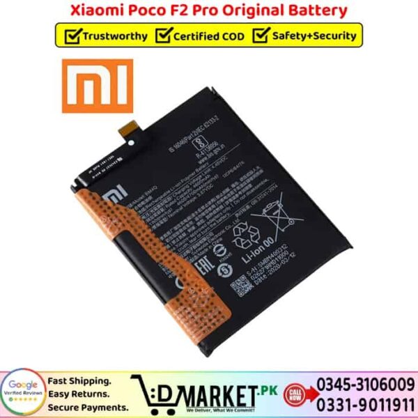 Xiaomi Poco F2 Pro Original Battery Price In Pakistan