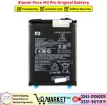 Xiaomi Poco M3 Pro Original Battery Price In Pakistan