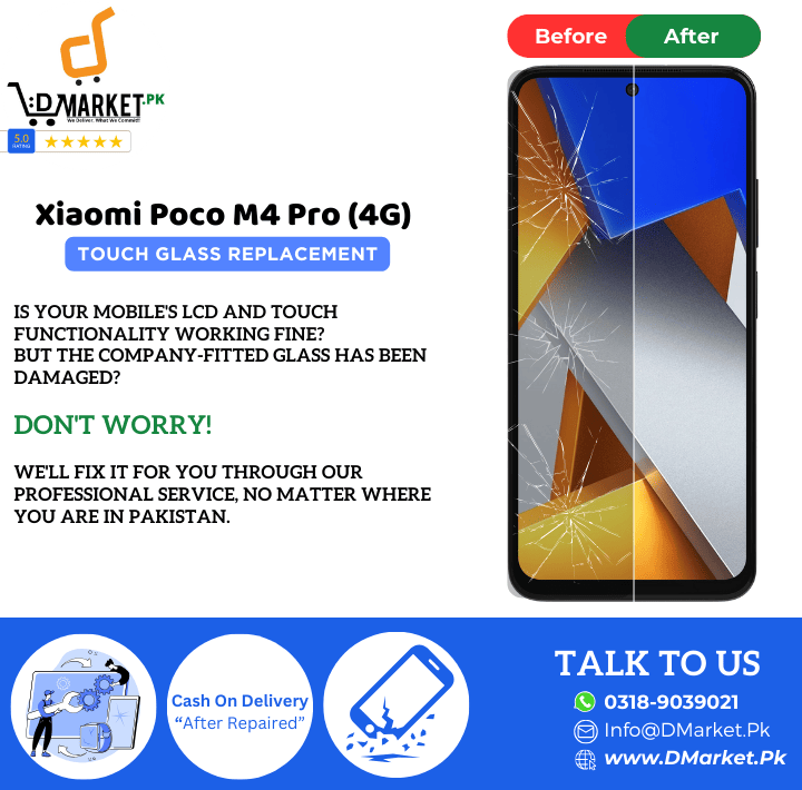 Xiaomi Poco M4 Pro 4G Touch Glass Repair Cost