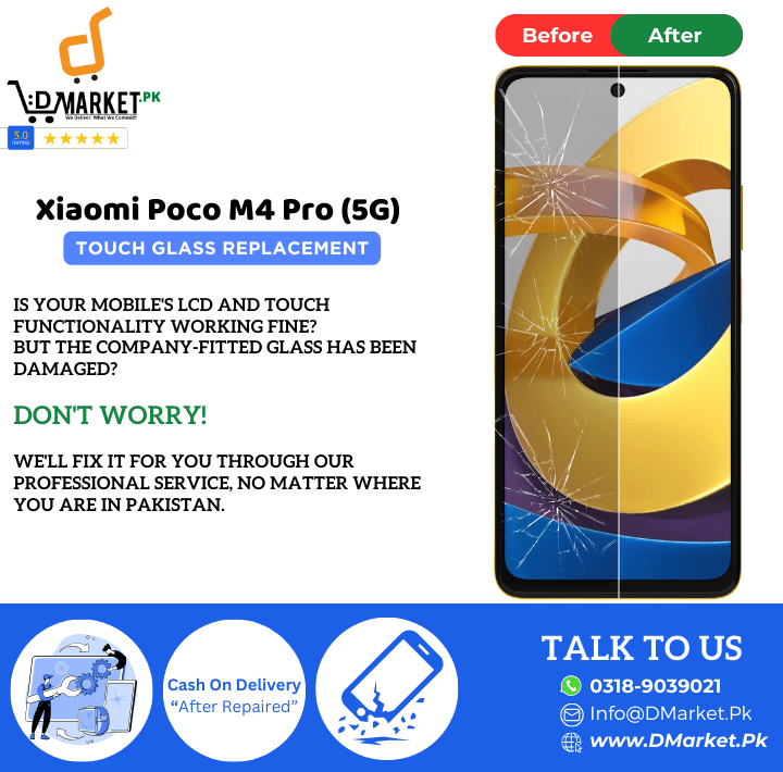 Xiaomi Poco M4 Pro 5G Touch Glass Repair Cost