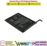 Xiaomi Poco X3 Original Battery Price In Pakistan