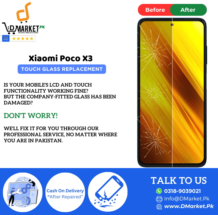 Xiaomi Poco X3 Touch Glass Repair Cost