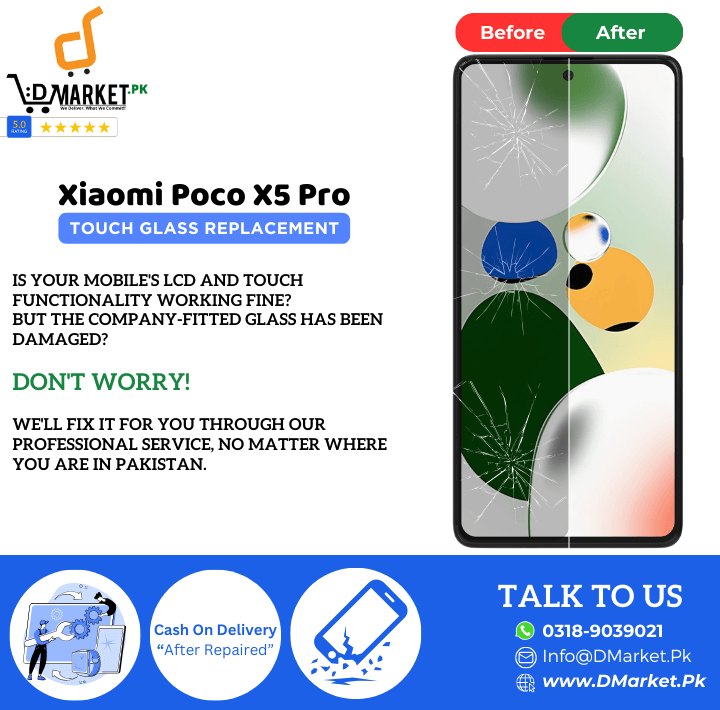 Xiaomi Poco X5 Pro Touch Glass Repair Cost