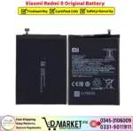 Xiaomi Redmi 8 Original Battery Price In Pakistan