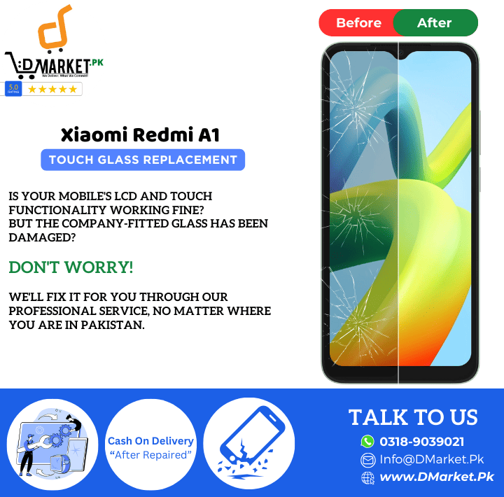 Xiaomi Redmi A1 Touch Glass Repair Cost