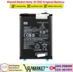 Xiaomi Redmi Note 10 5G Original Battery Price In Pakistan