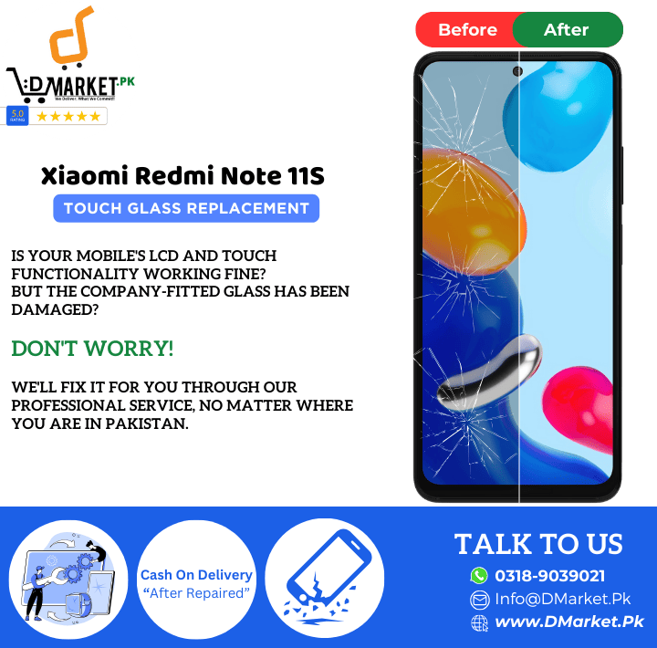 Xiaomi Redmi Note 11S Touch Glass Repair Cost Xiaomi Redmi Note 11S Touch Glass Repair Cost