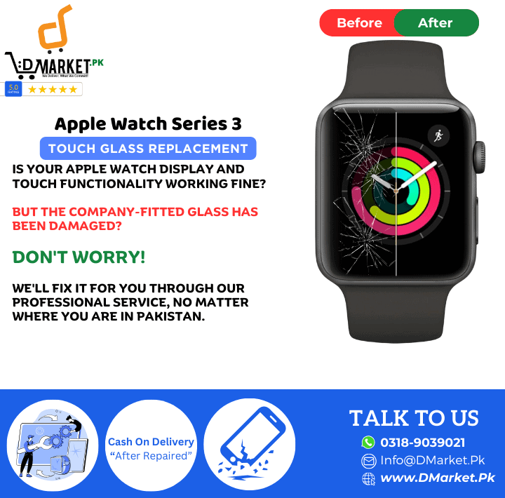 Apple Watch Series 3 Touch Glass Repair Cost