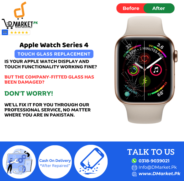 Apple Watch Series 4 Touch Glass Repair Cost