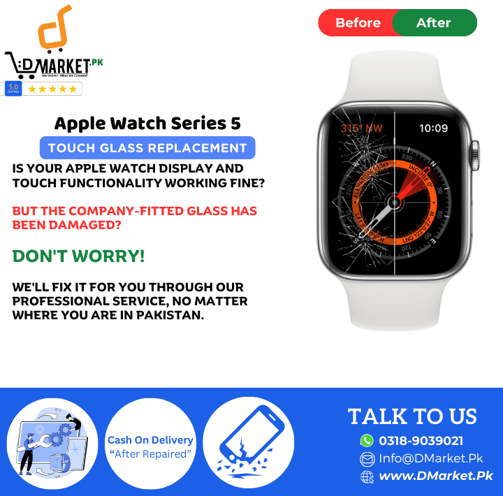Apple Watch Series 5 Touch Glass Repair Cost
