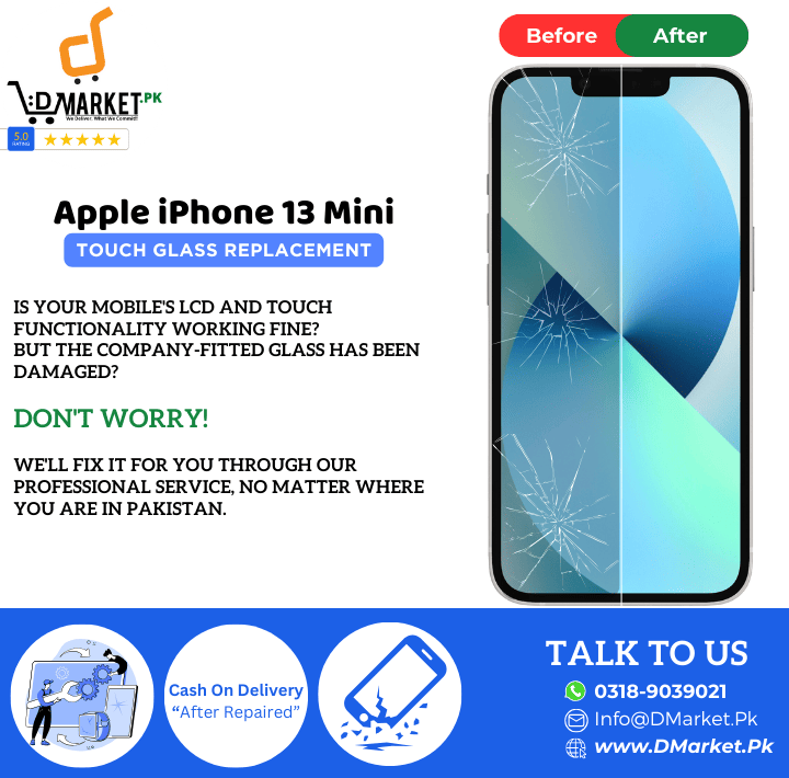 Apple iPhone 13 Mini Touch Glass Repair Cost