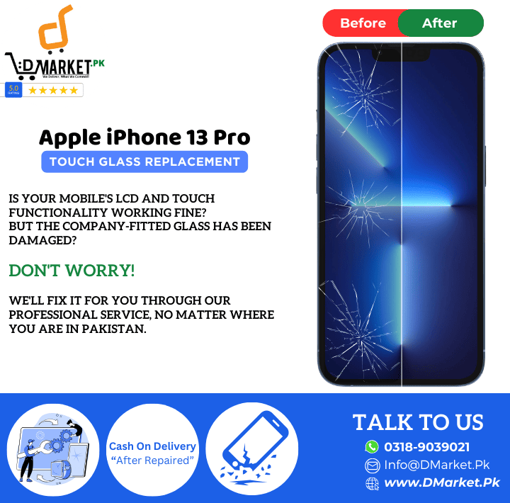 Apple iPhone 13 Pro Touch Glass Repair Cost