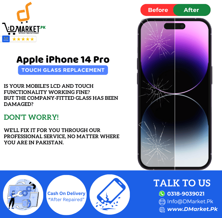 Apple iPhone 14 Pro Touch Glass Repair Cost
