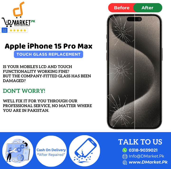Apple iPhone 15 Pro Max Touch Glass Repair Cost