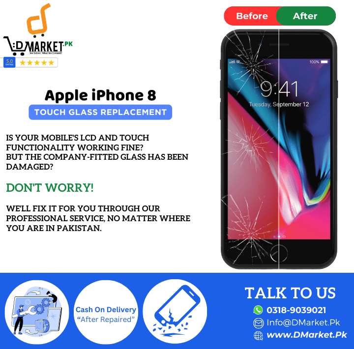 Apple iPhone 8 Touch Glass Repair Cost