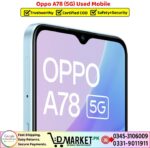 Oppo A78 5G Used Price In Pakistan