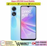 Oppo A78 5G Used Price In Pakistan