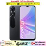 Oppo A78 5G Used Price In Pakistan