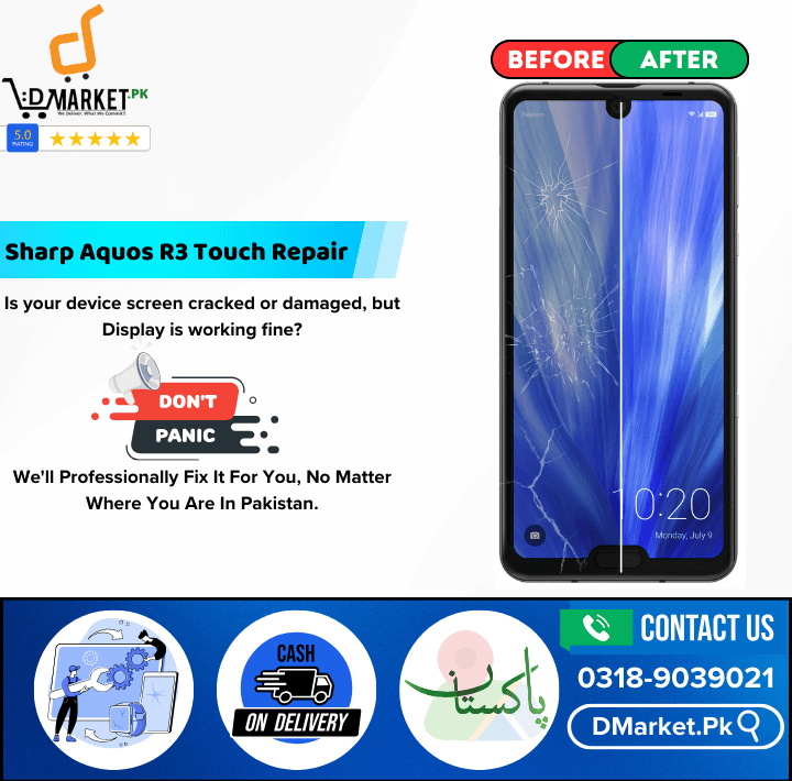 Sharp Aquos R3 Touch Glass Repair Cost