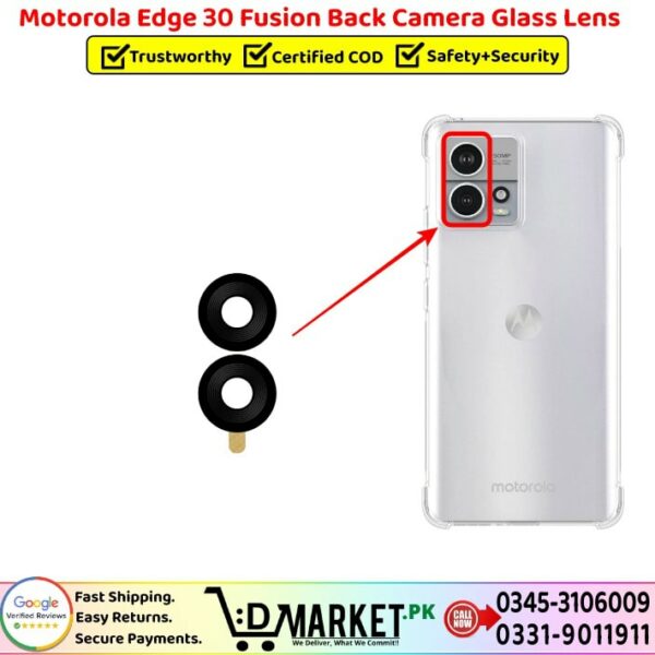 Motorola Edge 30 Fusion Back Camera Glass Lens Price In Pakistan