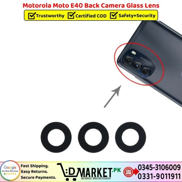 Motorola Moto E40 Back Camera Glass Lens Price In Pakistan