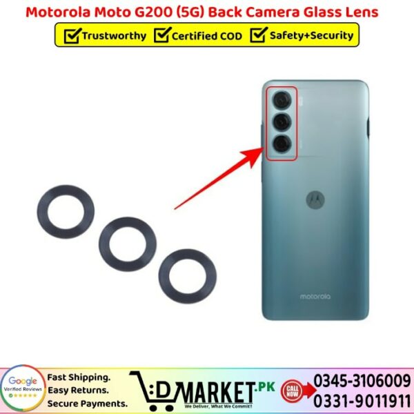 Motorola Moto G200 5G Back Camera Glass Lens Price In Pakistan