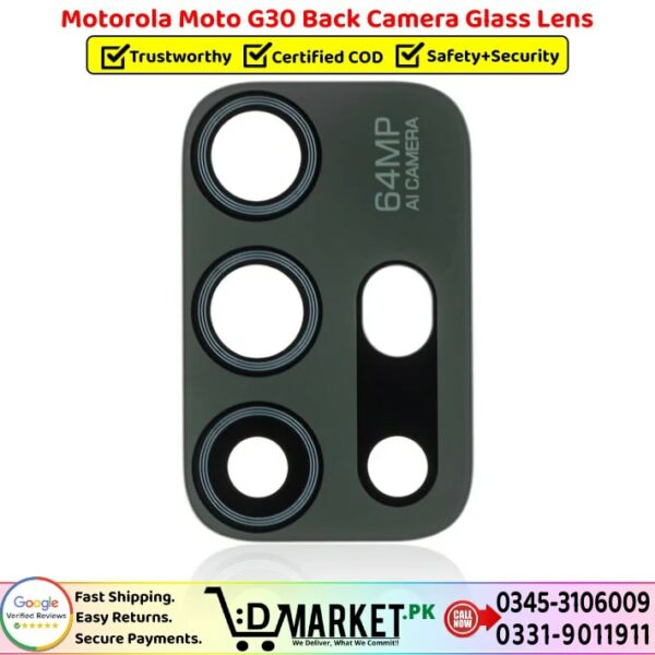 Motorola Moto G30 Back Camera Glass Lens Price In Pakistan