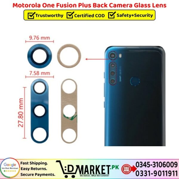 Motorola One Fusion Plus Back Camera Glass Lens Price In Pakistan
