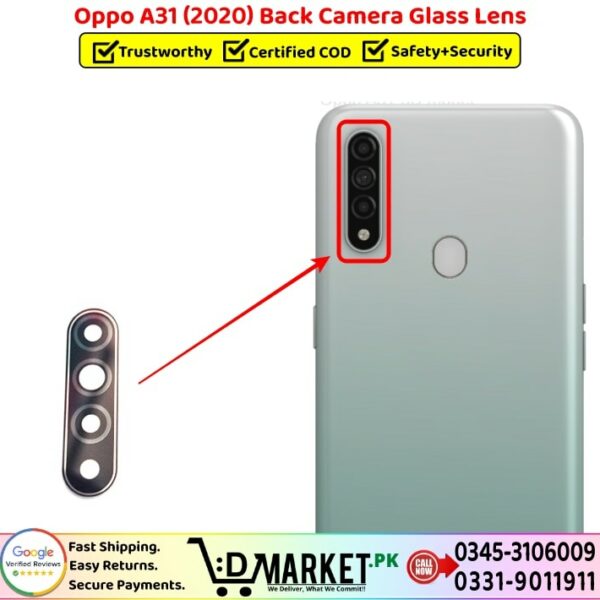 Oppo A31 2020 Back Camera Glass Lens Price In Pakistan