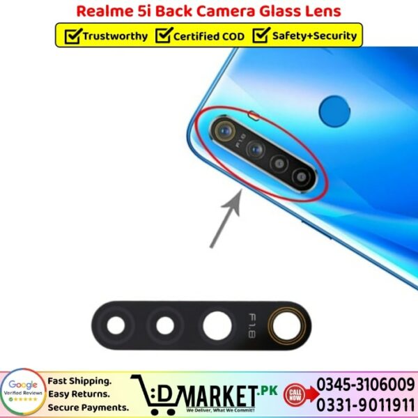 Realme 5i Back Camera Glass Lens Price In Pakistan