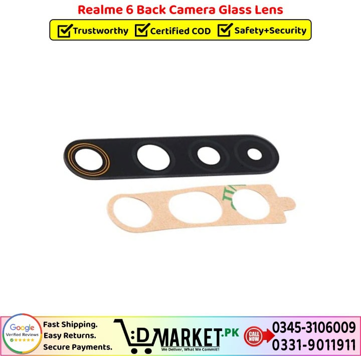 Realme 6 Back Camera Glass Lens Price In Pakistan