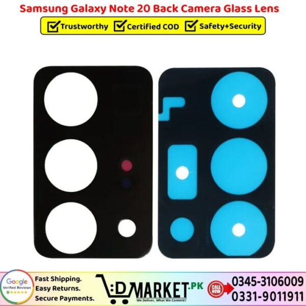 Samsung Galaxy Note 20 Back Camera Glass Lens Price In Pakistan
