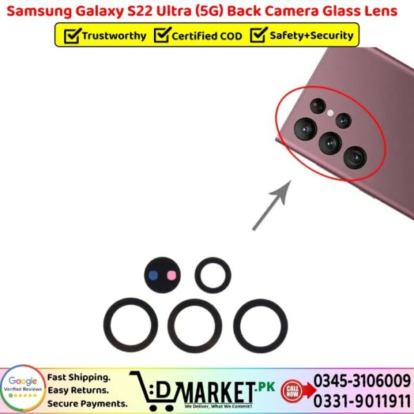 Samsung Galaxy S22 Ultra 5G Back Camera Glass Lens Price In Pakistan