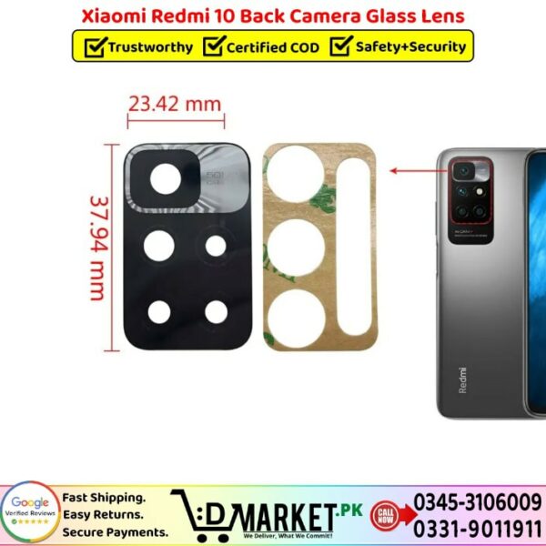 Xiaomi Redmi 10 Back Camera Glass Lens Price In Pakistan