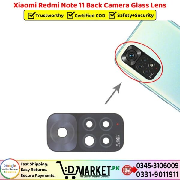 Xiaomi Redmi Note 11 Back Camera Glass Lens Price In Pakistan