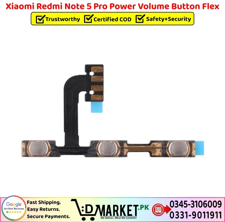 Xiaomi Redmi Note 5 Pro Power Volume Button Flex Price In Pakistan